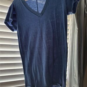 Navy Blue V-Neck T-Shirt